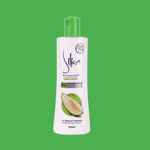 Silka Green Papaya Skin Whitening Lotion 200ml Royal nx